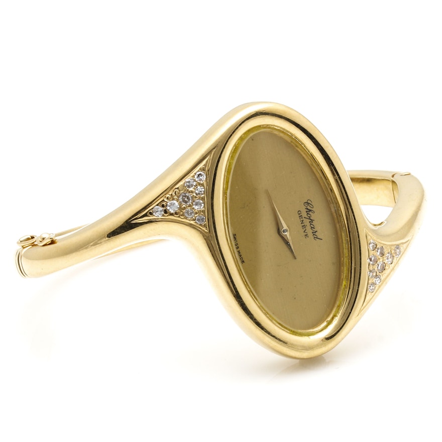 Chopard Genève 18K Yellow Gold Diamond Wristwatch