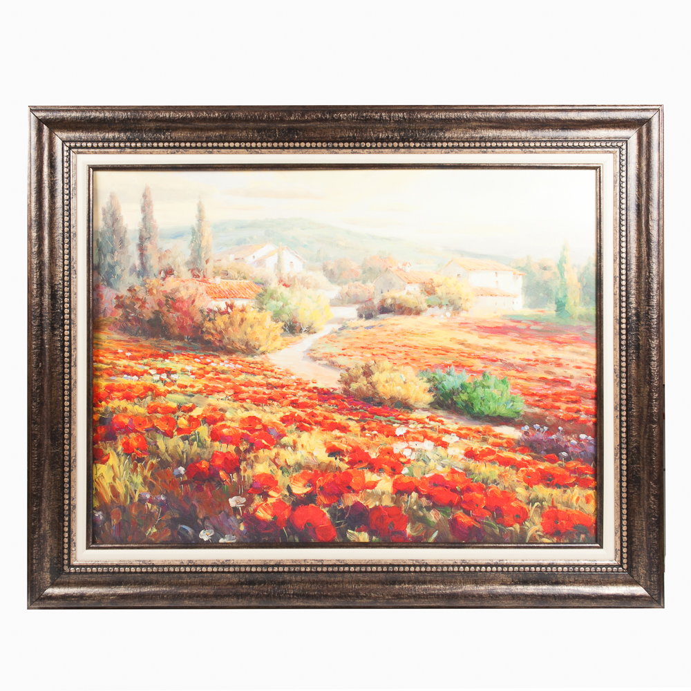Canvas Print after Roberto Lombardi's "Poppy Fields"