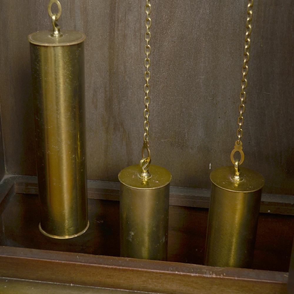 1920s Colonial Manufacturing Company Mahogany Grandfather Clock