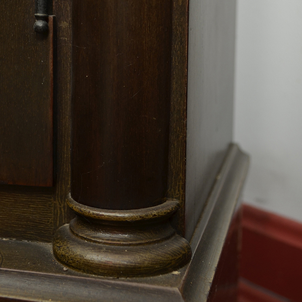 1920s Colonial Manufacturing Company Mahogany Grandfather Clock