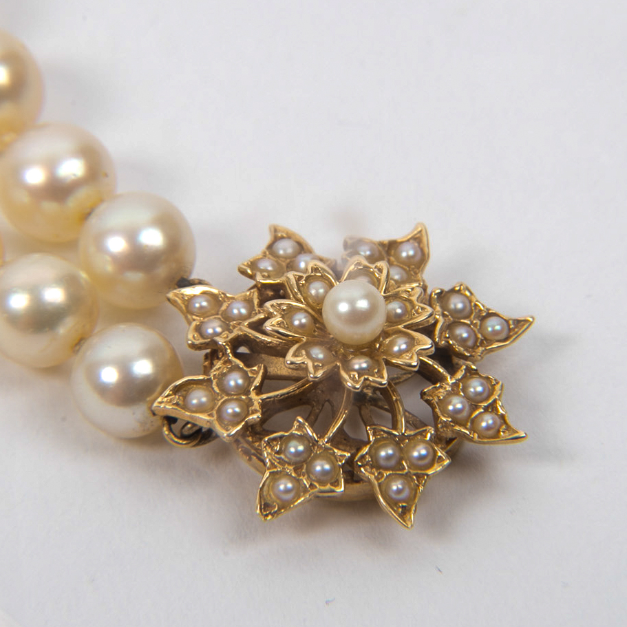 Vintage Double Strand of Cultured Pearls