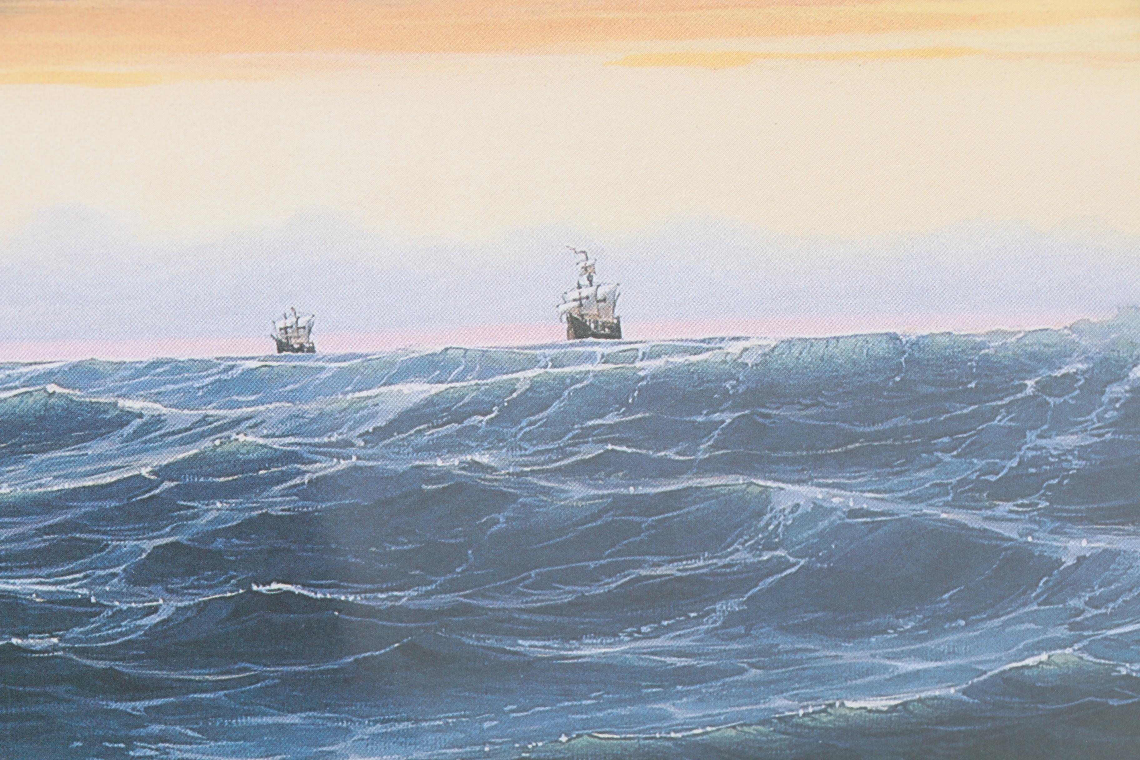 John Mecray Limited Edition Offset Lithograph  "1492"