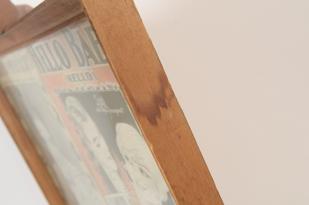 Signed Rudy Vallée and Other Framed Sheet Music