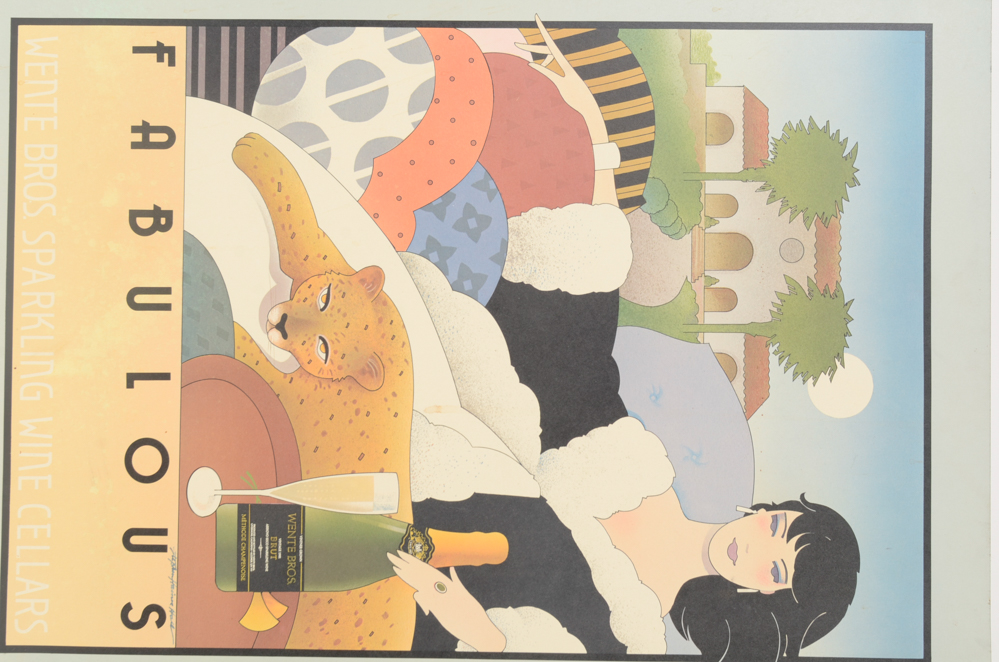 Stephen Haines Hall Wente Bros. "Fabulous" Poster