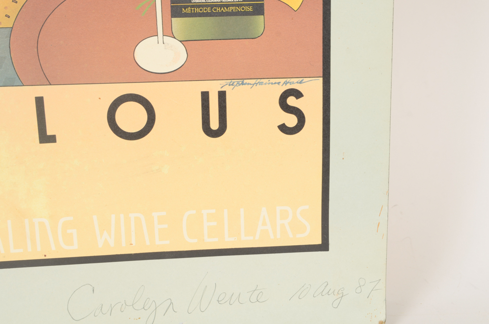 Stephen Haines Hall Wente Bros. "Fabulous" Poster