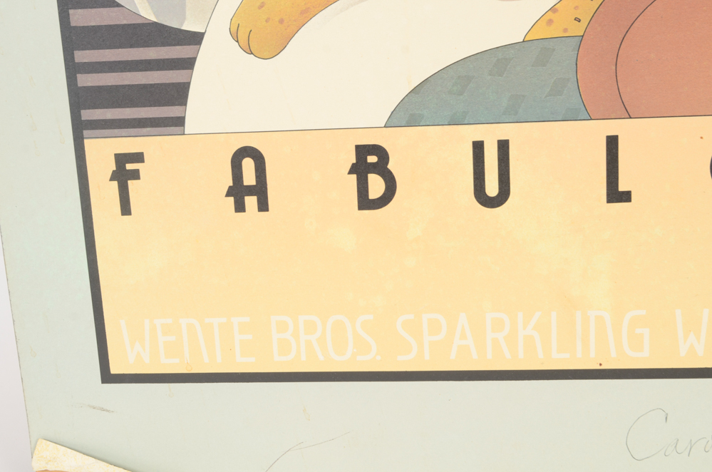 Stephen Haines Hall Wente Bros. "Fabulous" Poster