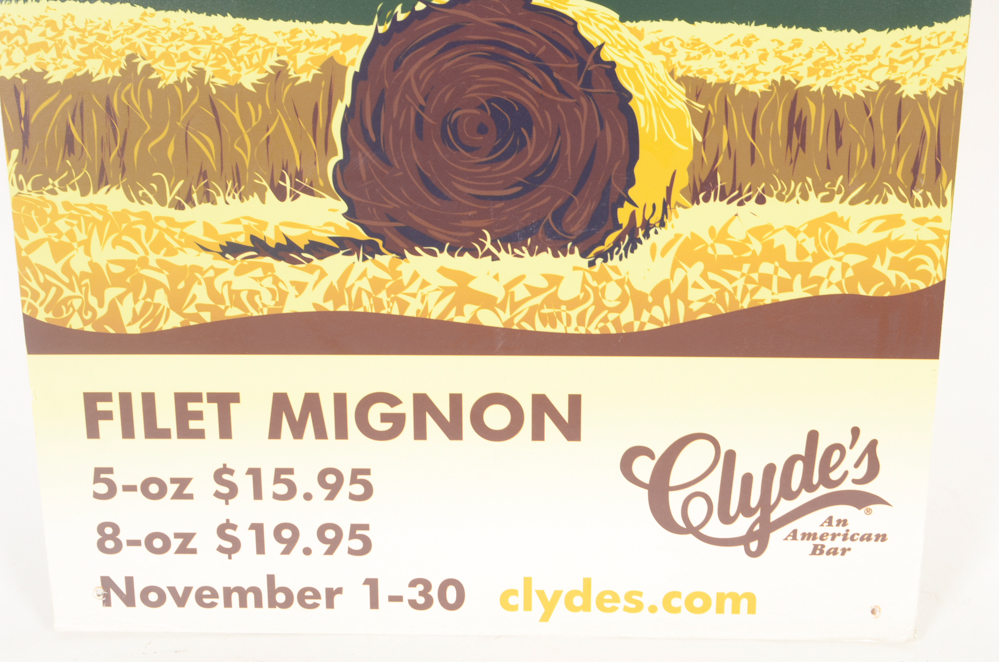 Ten Clyde's Restaurant Promotional Posters