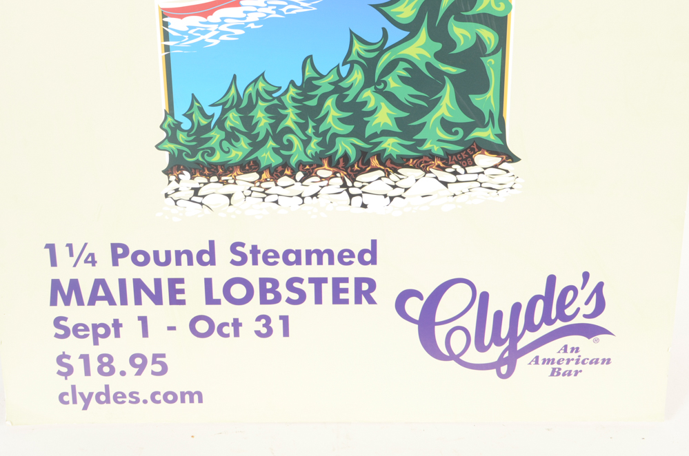 Ten Clyde's Restaurant Promotional Posters