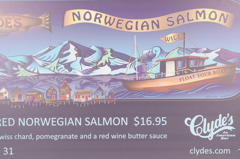 Ten Clyde's Restaurant Promotional Posters