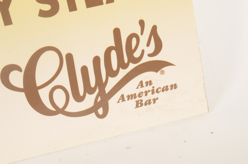 Ten Clyde's Restaurant Promotional Posters