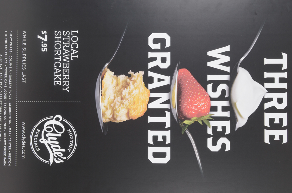 Ten Clyde's Restaurant Promotional Posters