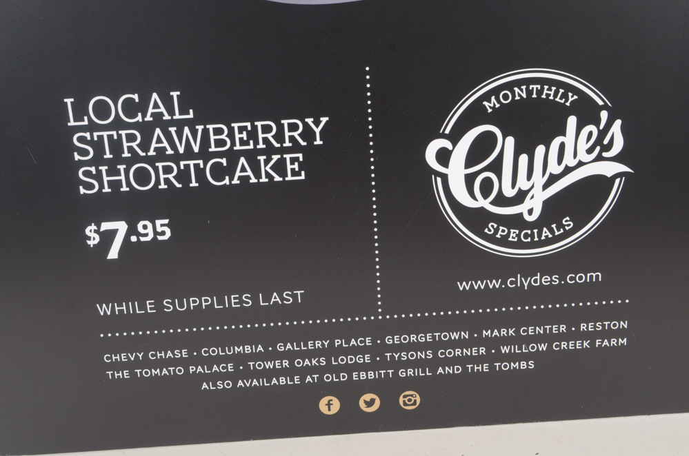 Ten Clyde's Restaurant Promotional Posters