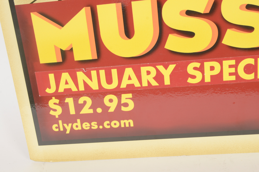 Ten Clyde's Restaurant Promotional Posters