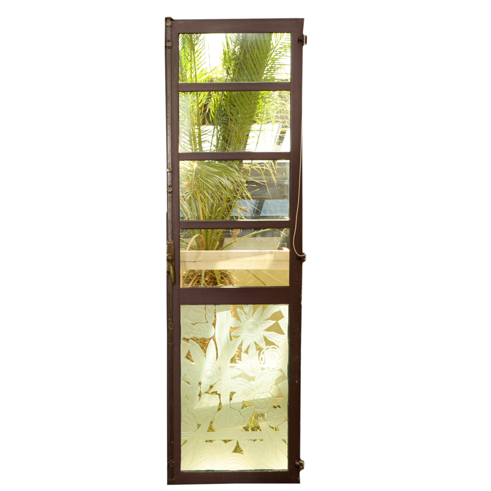 Etched Glass Pane Doors