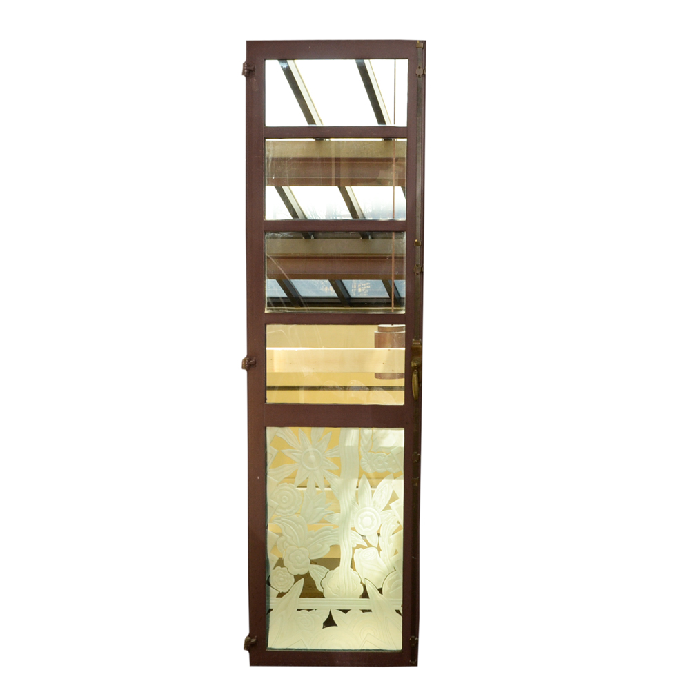 Etched Glass Pane Doors