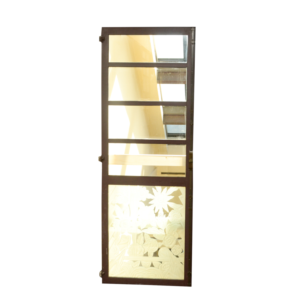 Etched Glass Pane Doors
