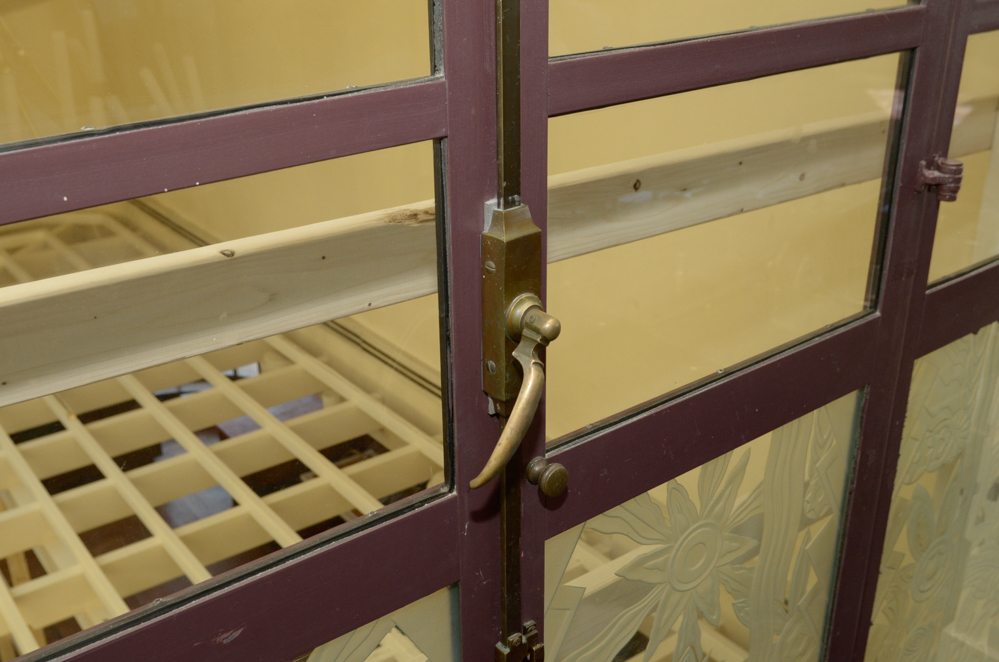 Etched Glass Pane Doors