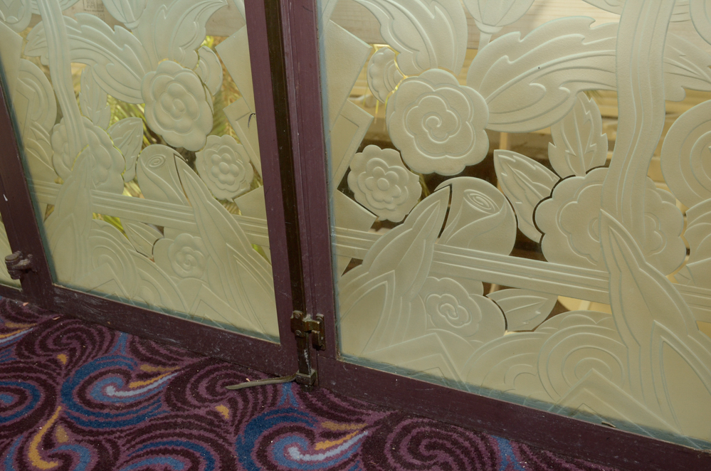 Etched Glass Pane Doors