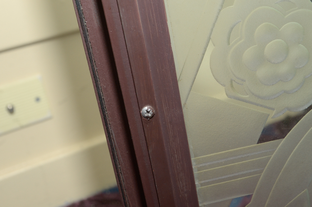 Etched Glass Pane Doors