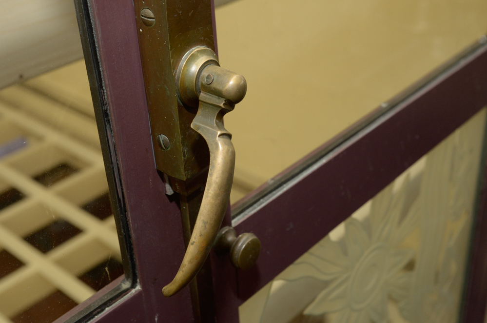 Etched Glass Pane Doors