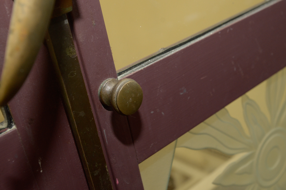 Etched Glass Pane Doors