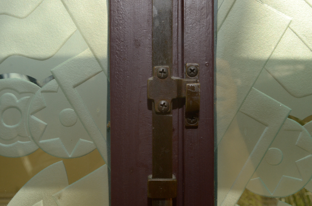 Etched Glass Pane Doors