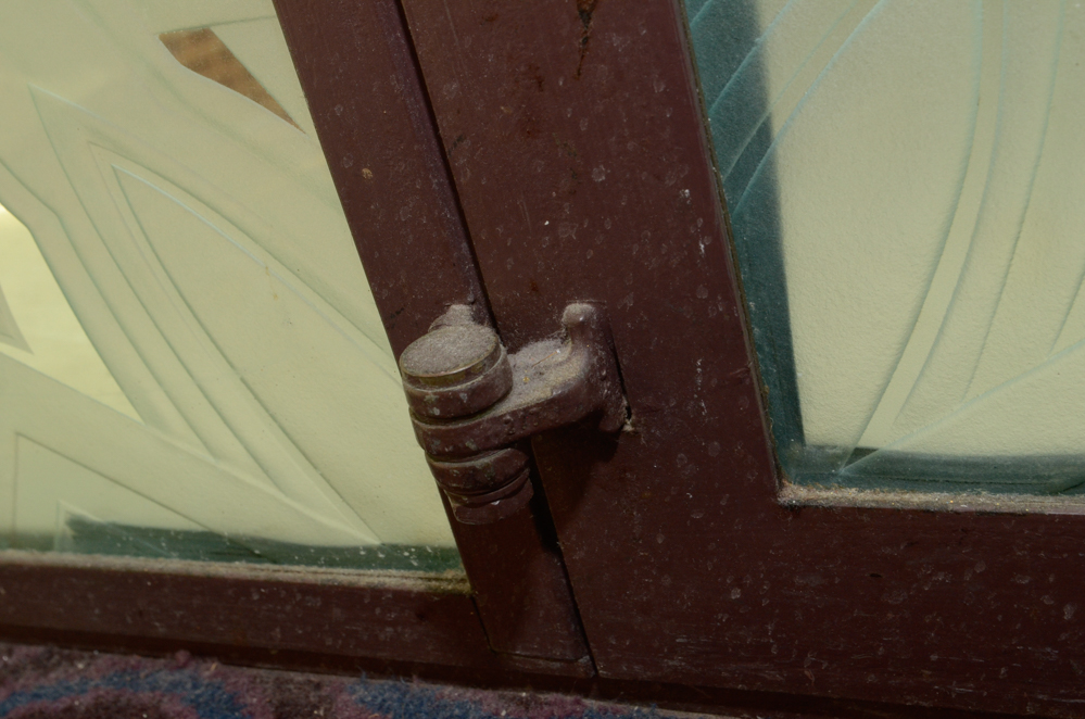 Etched Glass Pane Doors