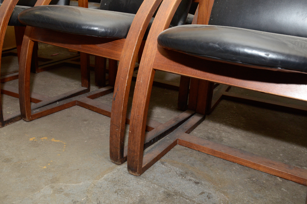 Set of 10 Peter Danko Modern "Clyde's" Chairs