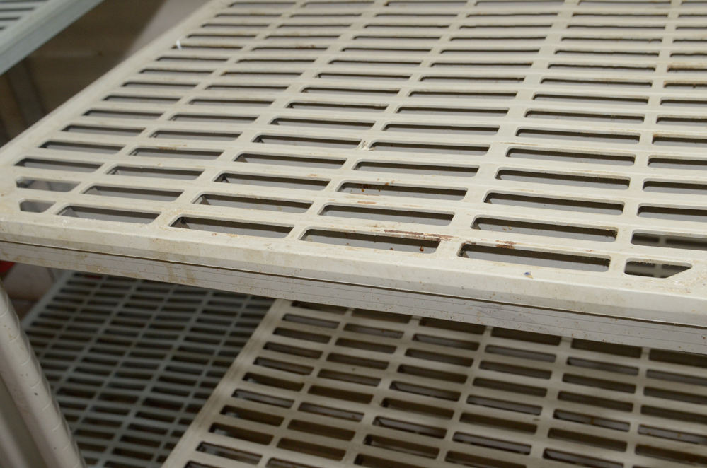 Three Plastic Shelving Units