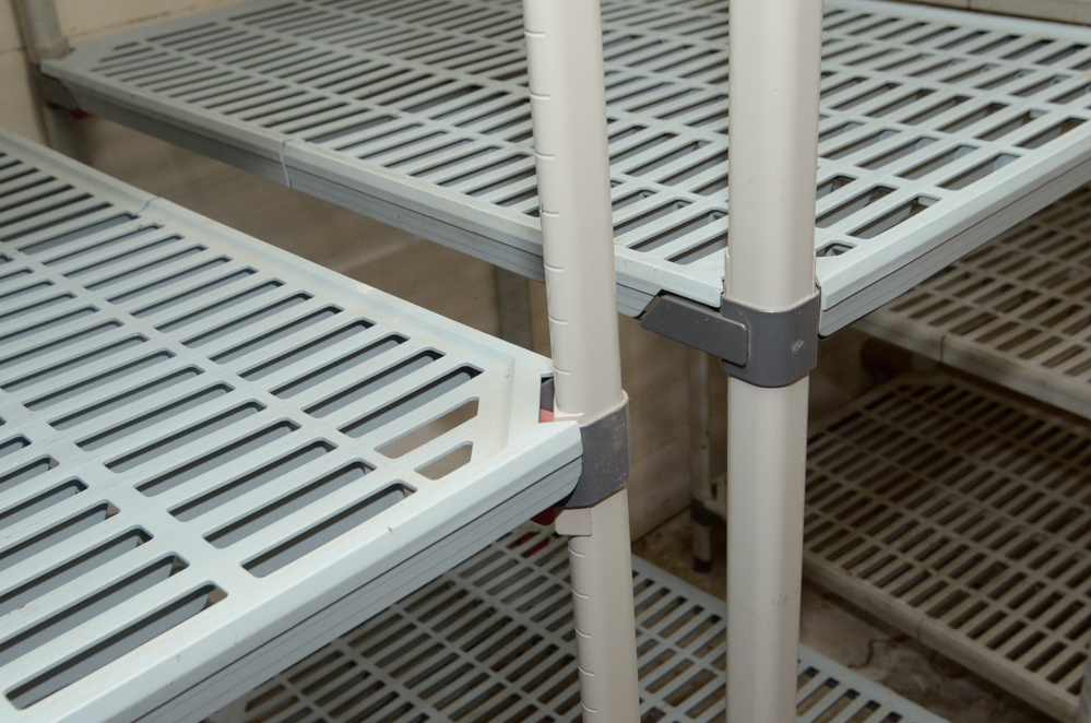 Three Plastic Shelving Units