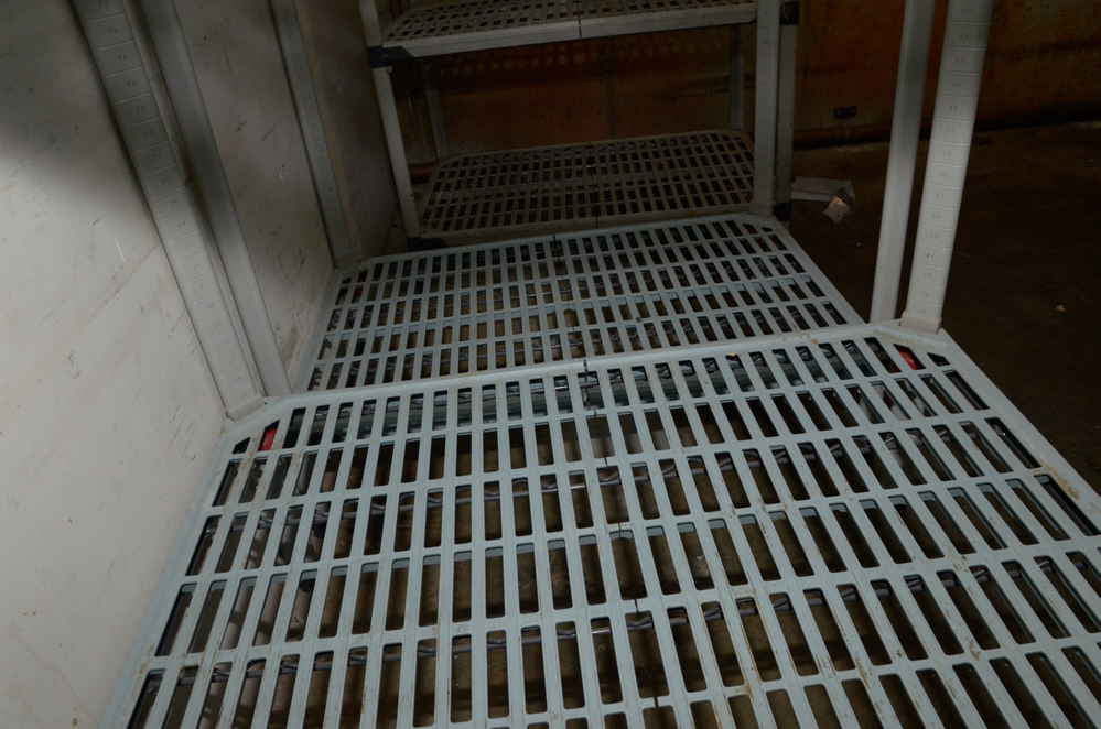 Three Plastic Shelving Units