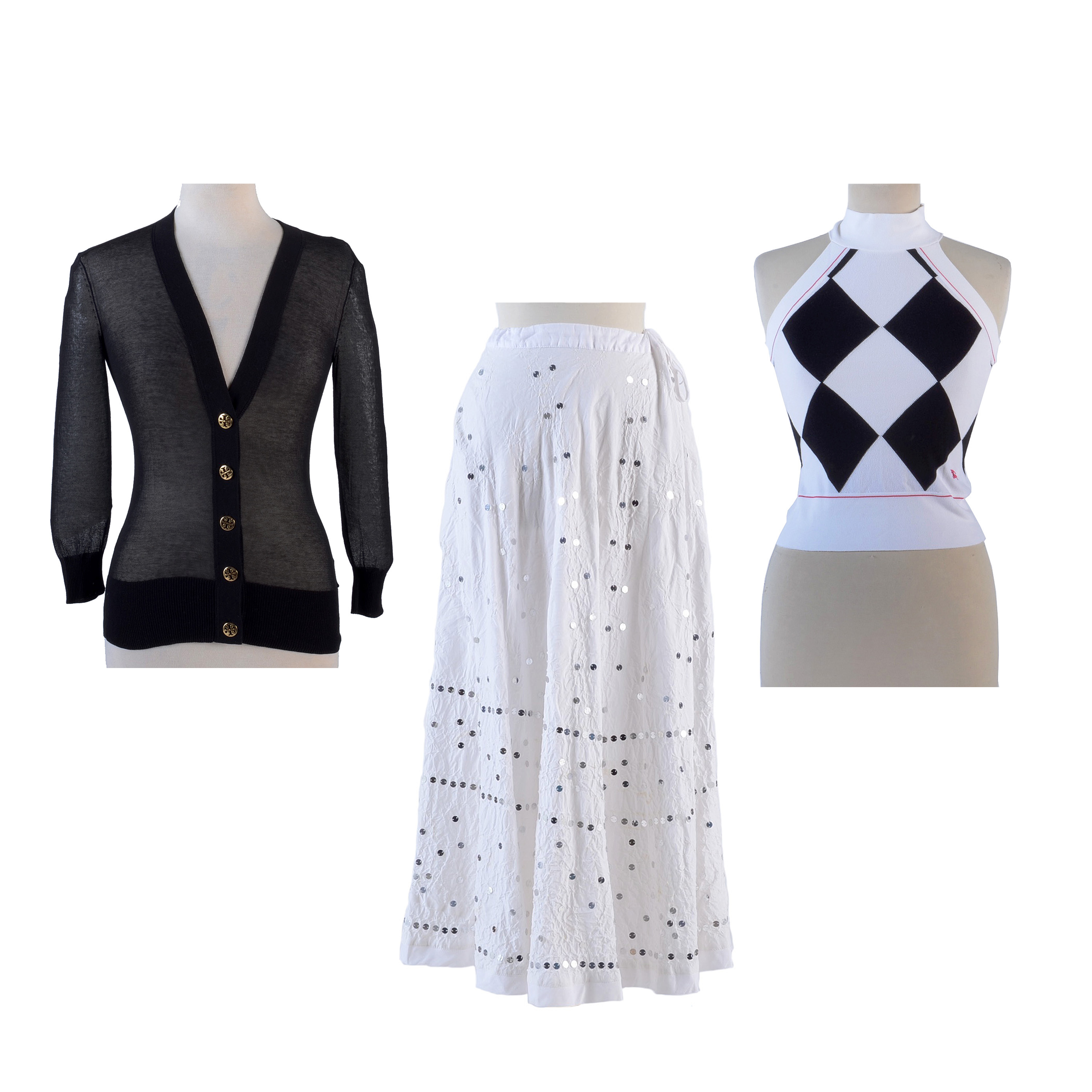 Assorted Black and White Clothing