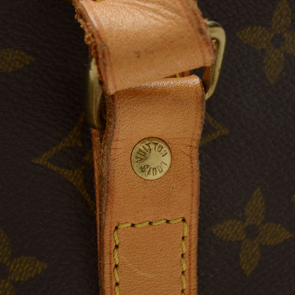 Louis Vuitton Signature Monogram Canvas Tote with Leather Straps