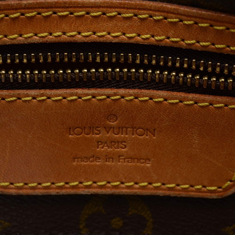Louis Vuitton Signature Monogram Canvas Tote with Leather Straps