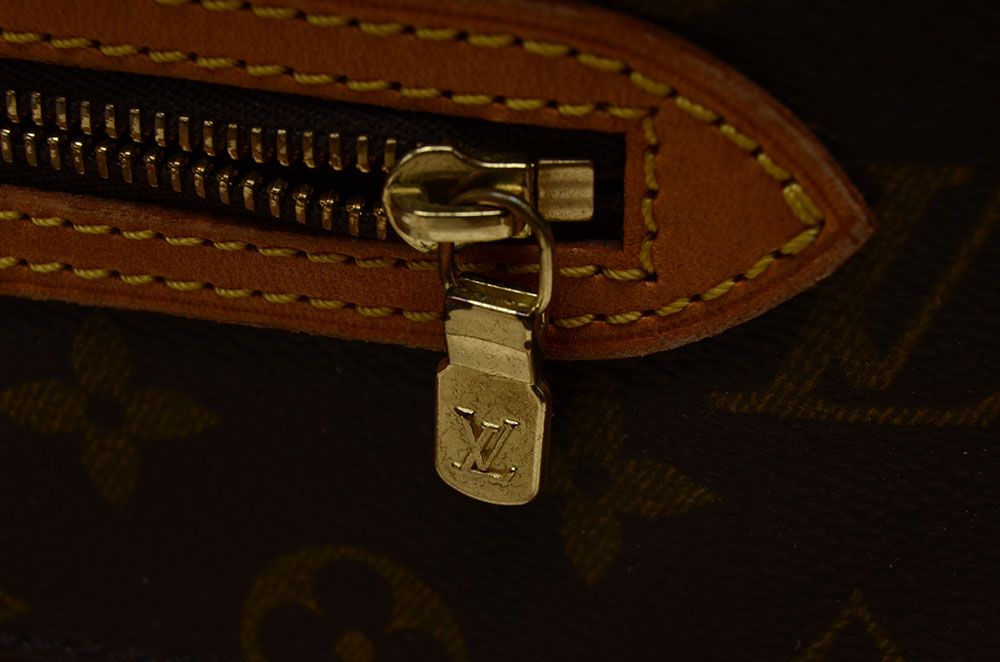 Louis Vuitton Signature Monogram Canvas Tote with Leather Straps