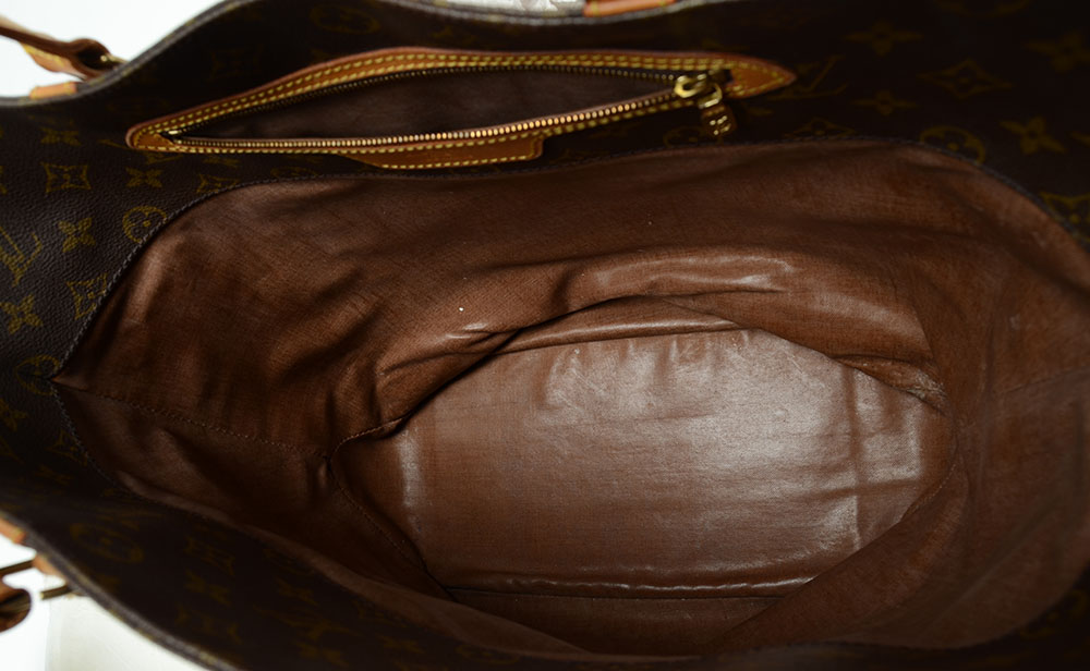 Louis Vuitton Signature Monogram Canvas Tote with Leather Straps