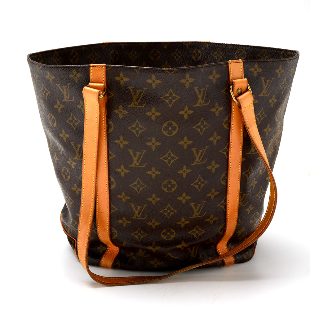 Louis Vuitton Signature Monogram Canvas Tote with Leather Straps