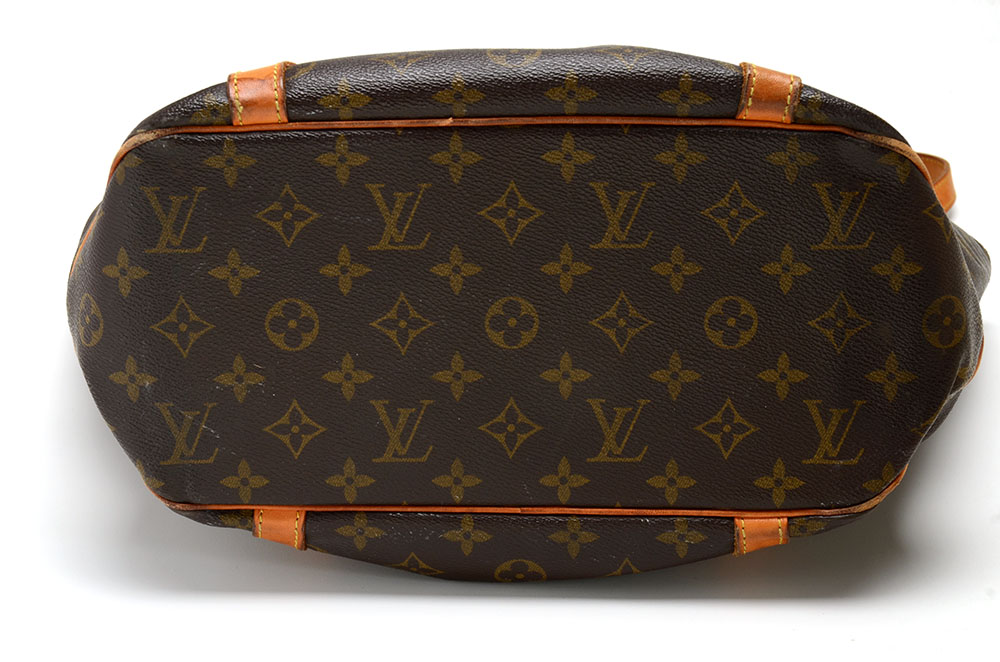 Louis Vuitton Signature Monogram Canvas Tote with Leather Straps