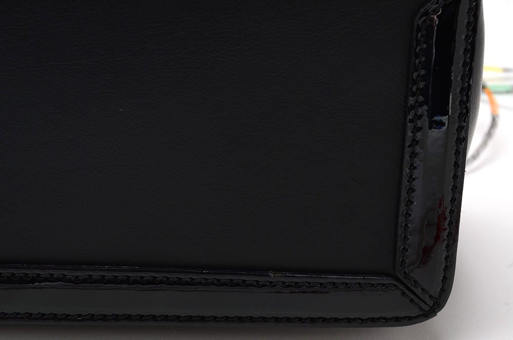 Christain Louboutin of Paris Artemis Black Calf Leather Shoulderbag with Ostrich Feathers, New with Tag