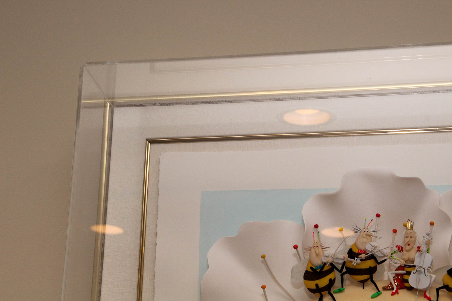 Reinhard Original Paper Sculpture "The Sting Quartett"