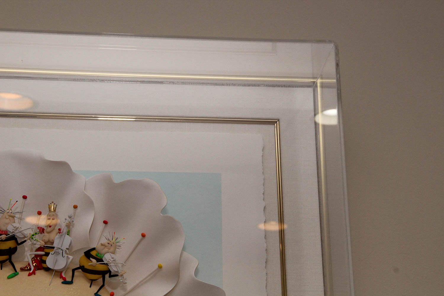 Reinhard Original Paper Sculpture "The Sting Quartett"