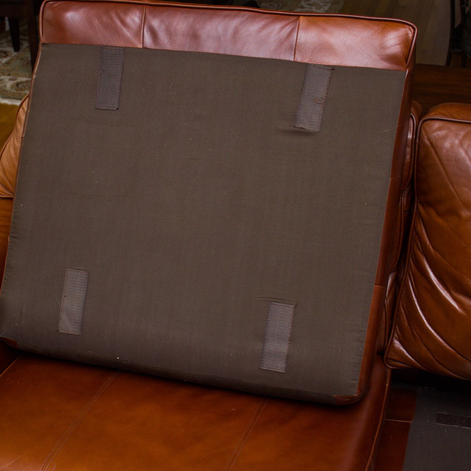 Thomasville "Benjamin" Brown Leather Sectional Sofa