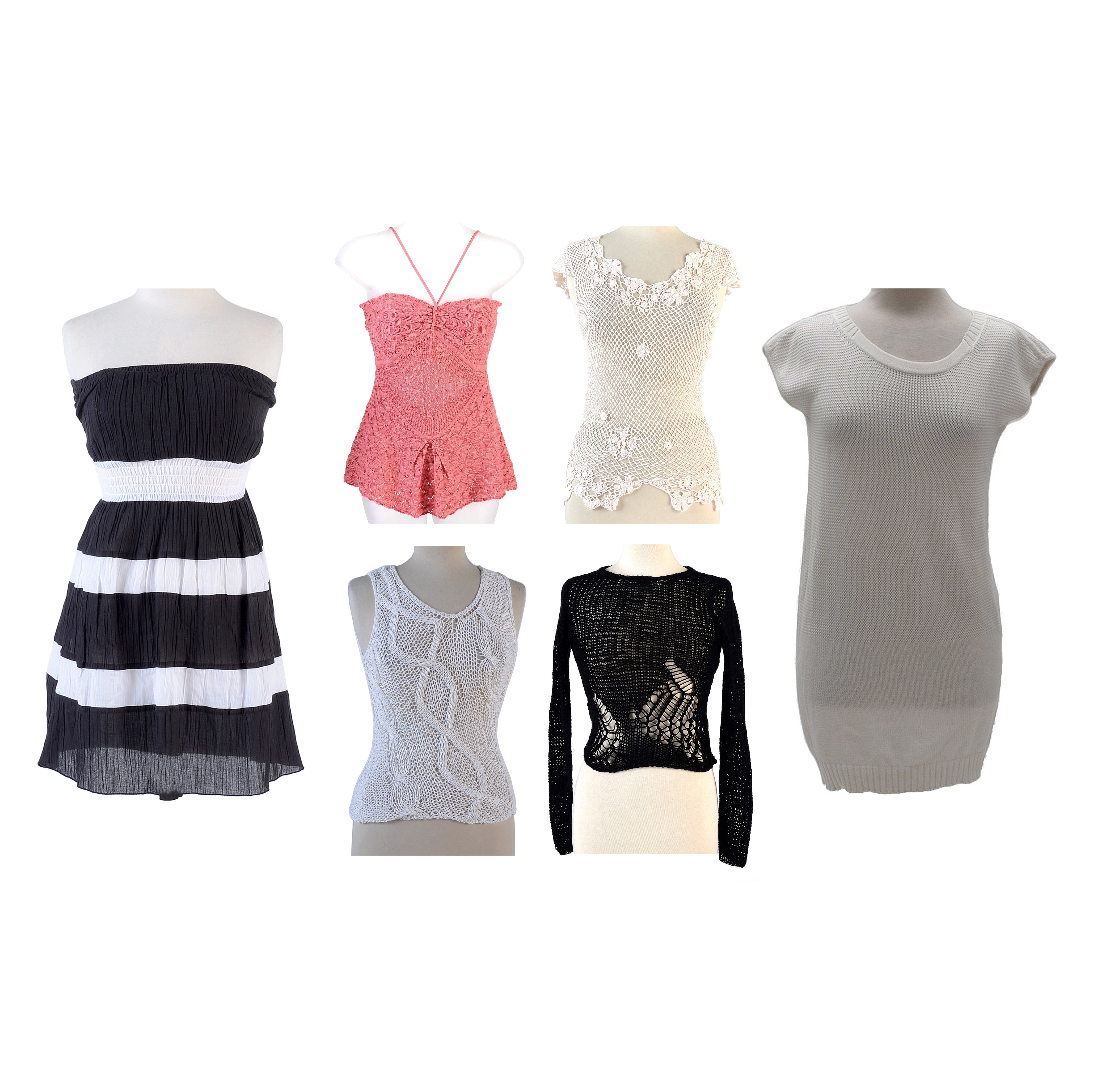 Assorted Sweaters and Ralph Lauren Dress