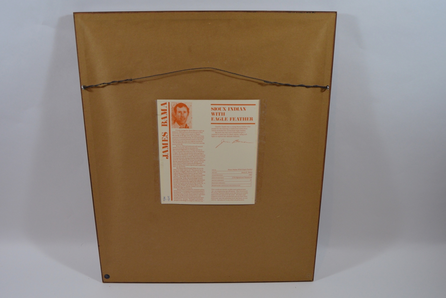 James Bama's "Sioux Indian with Eagle Feather"