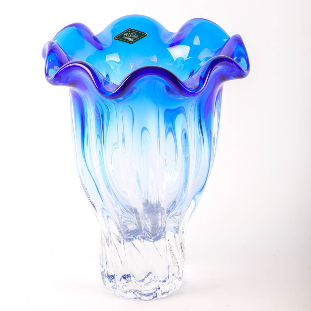 Shannon Crystal Vase and Basket
