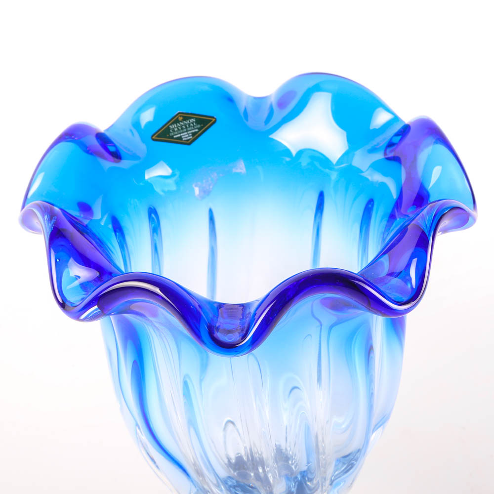 Shannon Crystal Vase and Basket