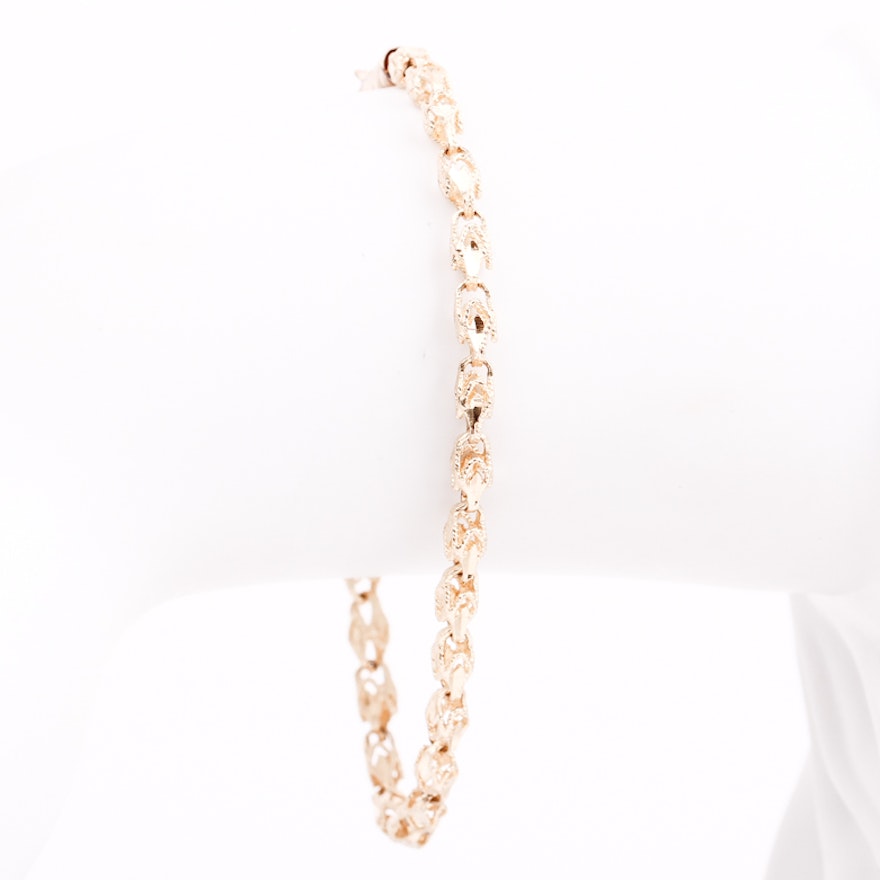 14K Yellow Gold Link Bracelet