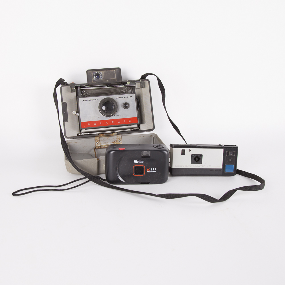 Polaroid, Kodak and Vivitar Cameras