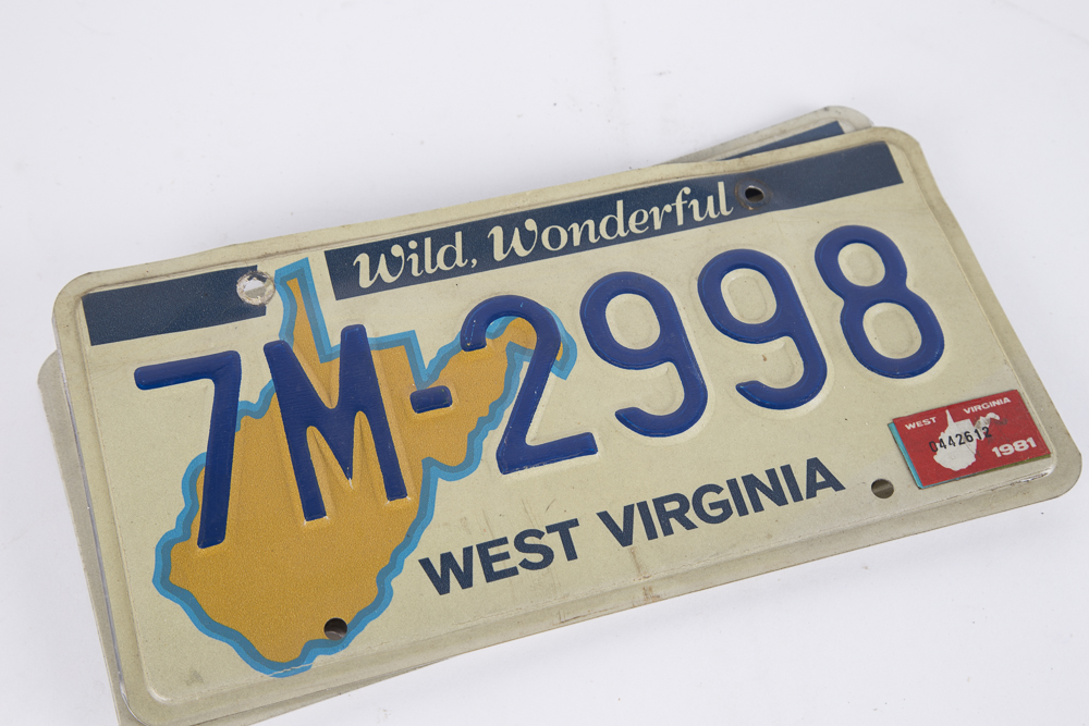 1960s-'80s Vehicle License Plates