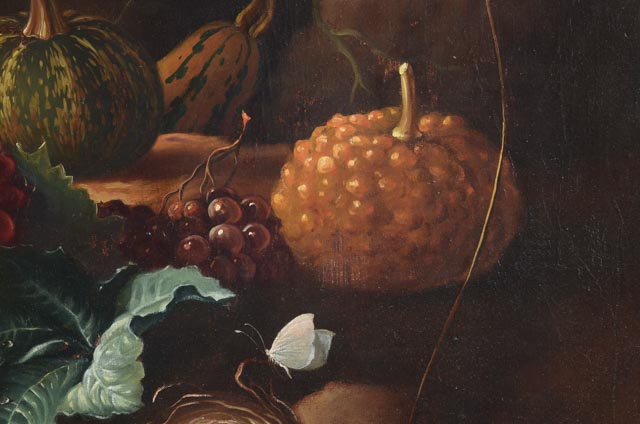 Antique Oil on Canvas Still Life